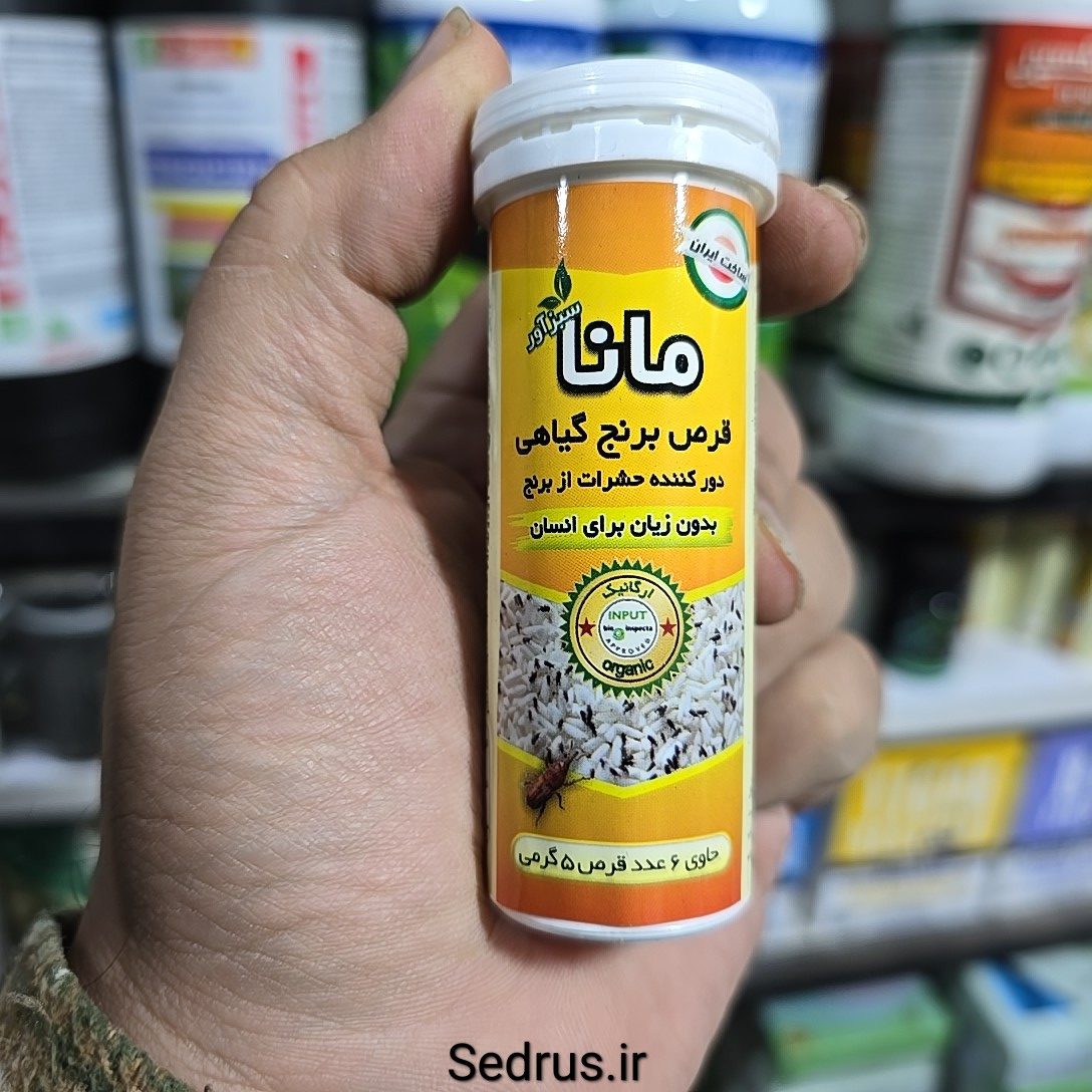 قرص برنج گیاهی مانا